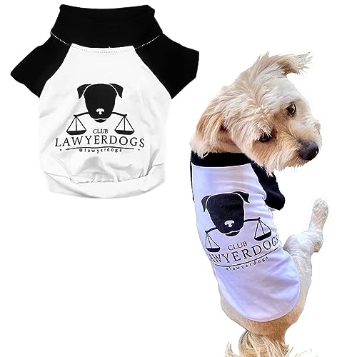 CLUB LAWYERDOGS Hunde-Shirt, Haustier-Wohltätigkeitskleidung – Premium-Haustierkleidung, stilvolle Hunde-Shirts, bequeme Welpenkleidung – perfekt für kleine, mittelgroße und große Hunde von Club LawyerDogs