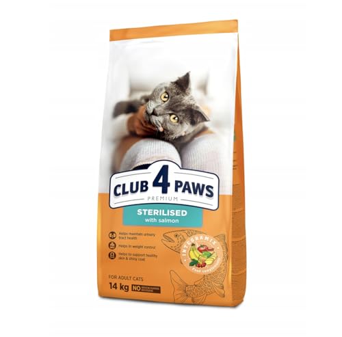 CLUB 4 PAWS für sterilisierte Katzen Lachs 14 kg von Club4Paws