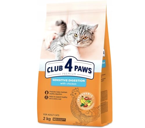 Club-Trockenfutter 4 Paws Premium Katzenhähnchen mit Lebensmittelüberempfindlichkeit 2 kg von Club4Paws