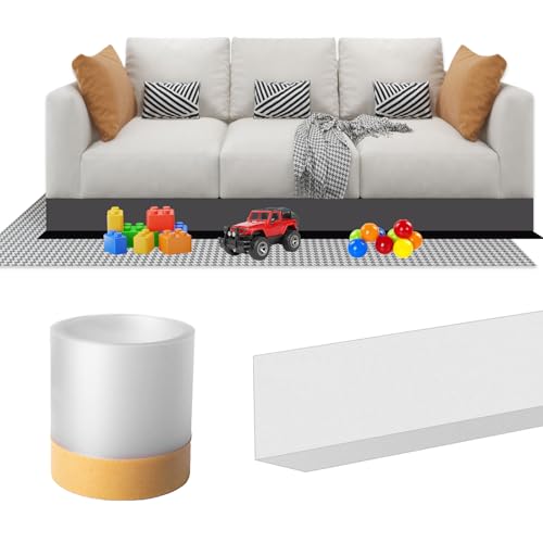 Spielzeugblocker Couch, 3 m Sofa Lücke Blocker für Haustiere, Couchblocker, Selbstklebend Spielzeug Barriere Unter Möbel, Schneidbar Möbelspalt Blockierbrett, Einstellbar Gap Bumper für Haustiere von Clyfanesy