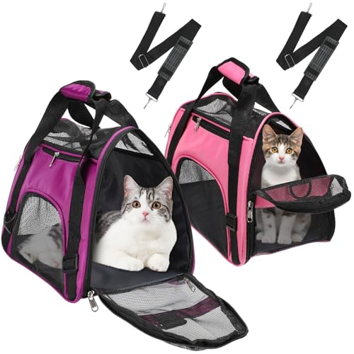 Clysee Haustier-Tragetasche, weiche Seiten, Haustier-Tragetasche, für Katzen, von Fluggesellschaften zugelassen, tragbare Hundetaschen für Reisen von kleinen Hunden, Kaninchen, Welpen, Katzen, Größe Clysee Haustier-Tragetasche, weiche Seiten, Haustier-Tragetasche, für Katzen, von Fluggesellschaften zugelassen, tragbare Hundetaschen für Reisen von kleinen Hunden, Kaninchen, Welpen, Katzen, Größe von Clysee