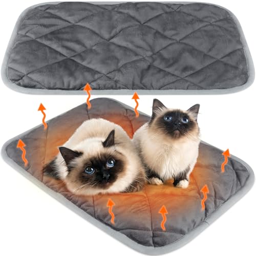 Clysee Selbstheizende Katzenmatte, selbstwärmend, waschbar, selbstheizend, Hundehüttenmatte, Hundekäfig-Pad, reflektiert Körperwärme, rutschfest, Thermo-Pads für Welpen, Katzen, drinnen und draußen, Clysee Selbstheizende Katzenmatte, selbstwärmend, waschbar, selbstheizend, Hundehüttenmatte, Hundekäfig-Pad, reflektiert Körperwärme, rutschfest, Thermo-Pads für Welpen, Katzen, drinnen und draußen, von Clysee