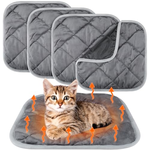 Clysee Selbstheizende Katzenunterlage, selbstwärmende Hundematte, reflektiert Körperwärme, extra warm, thermische Haustierunterlage, waschbar, für Hunde und Katzen, 40,6 x 40,6 cm, Grau, 40,6 x 40,6 Clysee Selbstheizende Katzenunterlage, selbstwärmende Hundematte, reflektiert Körperwärme, extra warm, thermische Haustierunterlage, waschbar, für Hunde und Katzen, 40,6 x 40,6 cm, Grau, 40,6 x 40,6 von Clysee