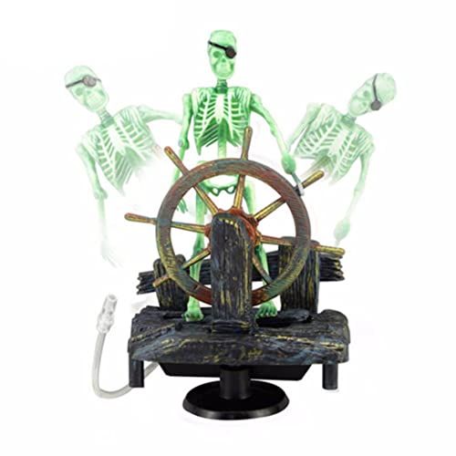 Cndiyald 1pc Aquarium Ornament Pirat Captain Fish Tank Ornamente Wasserlandschaftsdekorationen Luftgetriebenes aktives Skelett für Fischtankdekoration Fischtankdekoration Cndiyald 1pc Aquarium Ornament Pirat Captain Fish Tank Ornamente Wasserlandschaftsdekorationen Luftgetriebenes aktives Skelett für Fischtankdekoration Fischtankdekoration von Cndiyald