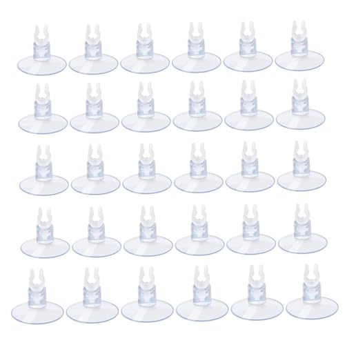 Cndiyald 30 Prozent Aquariumsaugne, 4 × 25 mm Plastikfischtanksaugne, Fischtankbehörden für Schildkröte, Frosch von Cndiyald