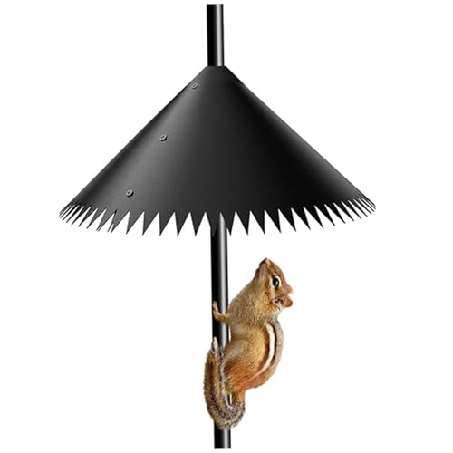 Cndiyald Eichhörnchen -Schalldämpfer für Vogelhilfestange, Eichhörnchen -Schalldämpfer 14 Zoll, Vogelhieb mit Stachelkanten, Hauswache für Outdoor von Cndiyald