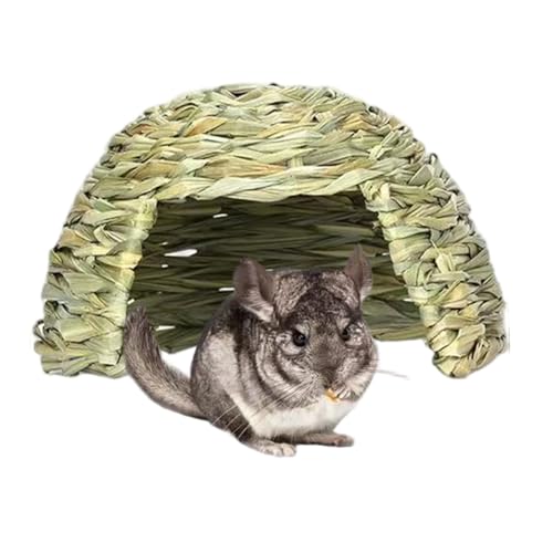 Cndiyald Grashaus für Meerschweinchen, Hamster -Versteck 11 x 7 Zoll, Kaninchen -Grashaus, gewebter Hasen Versteck für Käfig von Cndiyald