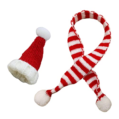 Cndiyald Hamster Schal Kostüm Weihnachten Haustierhut Schal Kit Hamster Cosplay Kostümkappe Requisiten mit rotem weiß gestreiften Schal Cndiyald Hamster Schal Kostüm Weihnachten Haustierhut Schal Kit Hamster Cosplay Kostümkappe Requisiten mit rotem weiß gestreiften Schal von Cndiyald