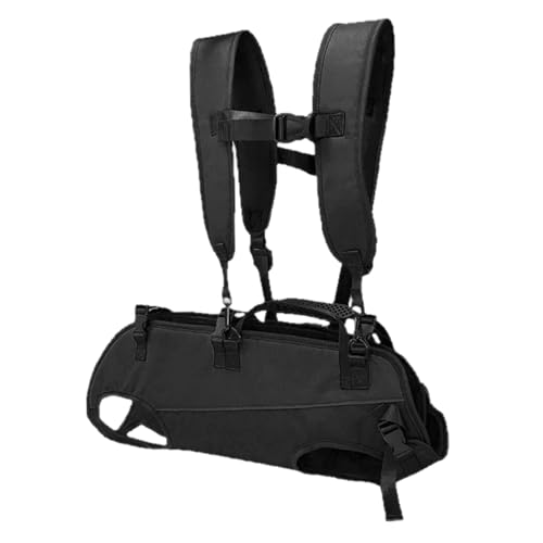 Cndiyald Hunde-Rucksackträger, verstellbare tragbare Freisprechfreakon-Nylon-Hunde-Wanderrucksack mit Tasche für Reise/Wanderung/Radfahren/Camping/tägliches Gehen, groß, groß von Cndiyald