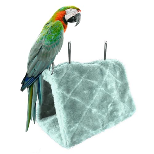 Cndiyald Papagei Hängematte Vogel hängende Bett weiches Plüsch -Nest -Spielzeug für Käfigbrüftungen eclectus shelkeet Cockatiels Lovebird Blaue Vögel Nest von Cndiyald