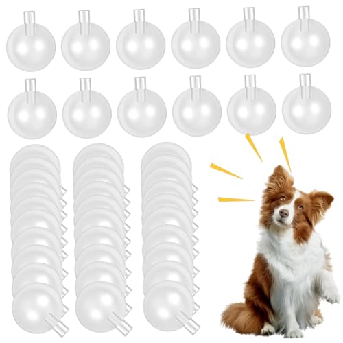 Cndiyald Quietscher 50pcs 27mm Ersatz Spielzeugkipper transparenter Geräuschhersteller Einfügen runde Reparaturquietschen für Hundespielzeug Puppen Babyspielzeug Squeakspielzeug von Cndiyald