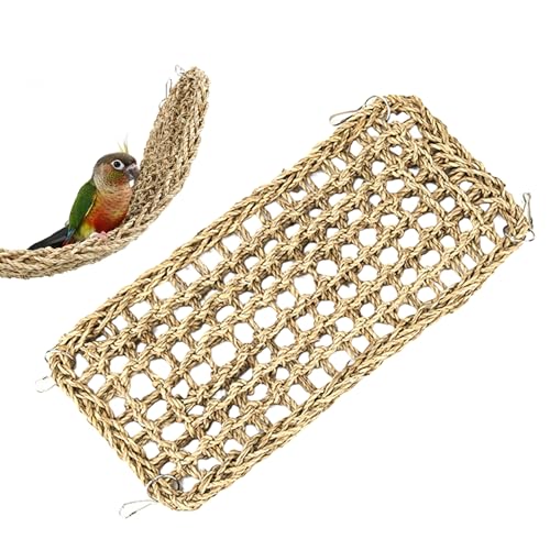 Cndiyald Vogelkäfigzubehör Vogel Seegras Matte 15.75 x 7,48 Zoll Naturalgras gewebt Cndiyald Vogelkäfigzubehör Vogel Seegras Matte 15.75 x 7,48 Zoll Naturalgras gewebt von Cndiyald