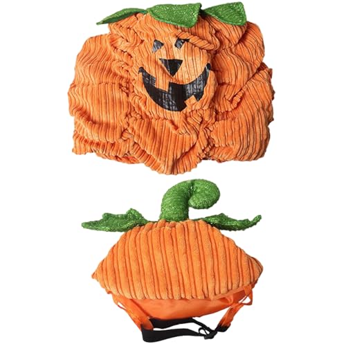 Halloween Hundekostüm mit Kürbishut Haustier Cosplay Outfits für kleine mittelgroße große Hund M, Kostüm Halloween Hundekostüm mit Kürbishut Haustier Cosplay Outfits für kleine mittelgroße große Hund M, Kostüm von Cndiyald