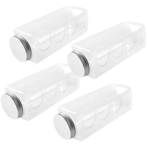 Hühnerfutterautomaten, 4pcs Wachtelfutter transparent, Hühnerspeisbox, Geflügelfutterspender Behälter von Cndiyald