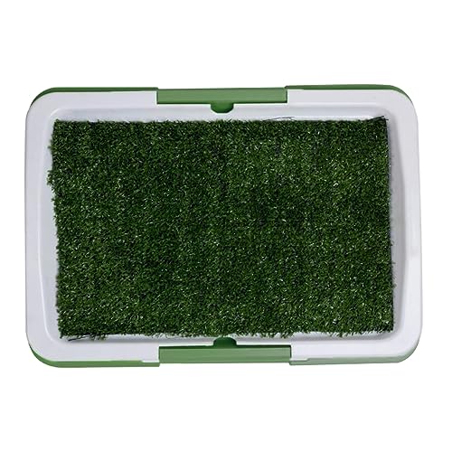 Cndiyald Hund Pee Potty Pad Hund Training Toilette Welpe Pee Töpfchen Pad Spritzproof künstliche Graspolster mit Tablett Cndiyald Hund Pee Potty Pad Hund Training Toilette Welpe Pee Töpfchen Pad Spritzproof künstliche Graspolster mit Tablett von Cndiyald