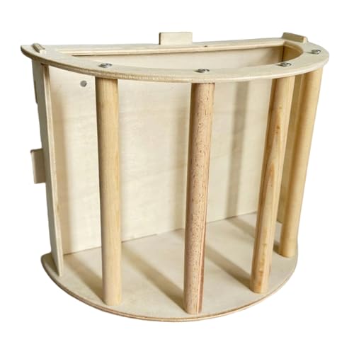 Kaninchen -Heu -Feeder, große Kapazität Holz Meerschweinchen -Heuhändler, Aufhängen Fütterungsregal für kleine Haustiere, leicht zu versammeln, Kaninchen von Cndiyald