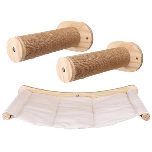 Cndiyald Katzenhängematte mit Katzenwandstufen 3pcs/Set kratzfestes Katzenwandregale Abstand Rettung Katzenhängematte Training Ruhende Katzenkletterregale für Zuhause Cndiyald Katzenhängematte mit Katzenwandstufen 3pcs/Set kratzfestes Katzenwandregale Abstand Rettung Katzenhängematte Training Ruhende Katzenkletterregale für Zuhause von Cndiyald