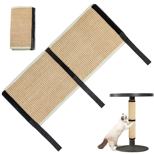 Cndiyald Katzenkratzmatte Kratzpad, 10 x 25 Zoll Leinenkatze Kratzmatte, Wiederverwendbare Sisal -Katzenkratzermatte mit Bändern zum Schutz der Couchstuhlbeine und des Teppichs Cndiyald Katzenkratzmatte Kratzpad, 10 x 25 Zoll Leinenkatze Kratzmatte, Wiederverwendbare Sisal -Katzenkratzermatte mit Bändern zum Schutz der Couchstuhlbeine und des Teppichs von Cndiyald