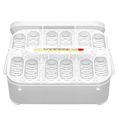 Reptilien -Inkubationsbox Reptile Inkubator Eierschale Schluckkasten mit 12 Gitter für Schildkrötengeecko Eidechsen Mähne Reptilien -Inkubationsbox Reptile Inkubator Eierschale Schluckkasten mit 12 Gitter für Schildkrötengeecko Eidechsen Mähne von Cndiyald