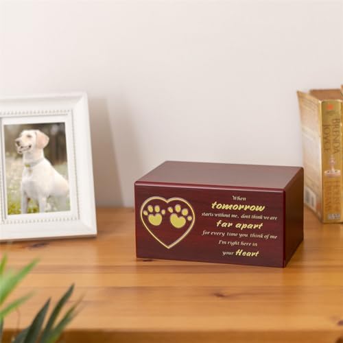 Cnrfeoap Haustier-Asche für Hunde und Katzen, Asche, Gedenkurne mit Gedenkwort, Haustiersärge, Andenken, Asche Cnrfeoap Haustier-Asche für Hunde und Katzen, Asche, Gedenkurne mit Gedenkwort, Haustiersärge, Andenken, Asche von Cnrfeoap