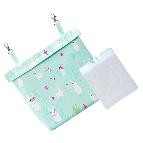 Cnrfeoap Waschbare Kühlbeutel zum Aufhängen mit Kühlakkus für kleine Haustiere, atmungsaktives Stoffdesign für Kaninchen, Nagetiere, Frettchen, hängende Eisbeutel für kleine Haustiere von Cnrfeoap