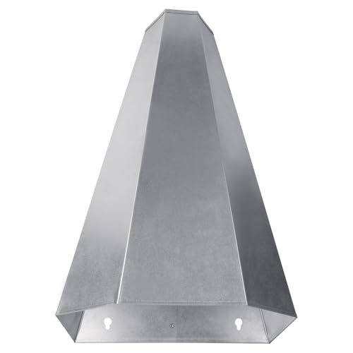 Geflügel-Fesselkegel mit flacher Rückseite, Trichter-Design für Hühner-Broiler, Hennen, Stressabbau für Entfederungsaufgaben, Metall, Huhn-Handhabungskegel von Cnrfeoap