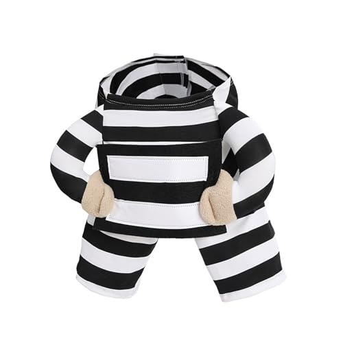 Gestreiftes Häftlingskostüm, Hunde-Outfit, weich, bequem, Festivalkleidung, Kleidung für verschiedene Veranstaltungen, Haustierfotos, Verkleidungen, Haustierkostüm Gestreiftes Häftlingskostüm, Hunde-Outfit, weich, bequem, Festivalkleidung, Kleidung für verschiedene Veranstaltungen, Haustierfotos, Verkleidungen, Haustierkostüm von Cnrfeoap