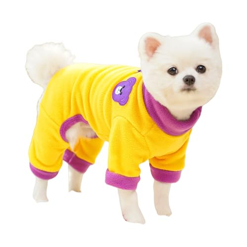 Hunde-Winterbekleidung, Fellweste für kleine Hunde, für den Innen- und Außenbereich, Pullover, Kleidung, Outfit, Polyester, Haustierbekleidung, maschinenwaschbar von Cnrfeoap