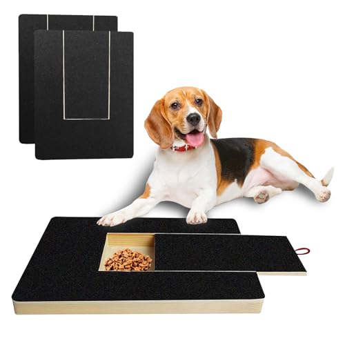 Cnwinu Krallenschleifer für Hunde mit Snack-Box,Hunde Krallenschleifer mit 2 Ersatzblättern Schleifpapier,Kratzbrett Hund,Nagelpflege von Haustieren,Alternative Krallenschleifer (Krallenschleifer) von Cnwinu