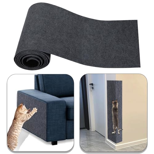 Cnwinu Kratzmatte Katze, 200cmX40cm Kratzmatte Selbstklebend,Kratzschutz Sofa Katze,DIY Kratzteppich Katze Wand,Kratzpappe für Katzen,Kratzmatte für Schützt Teppiche Sofa Möbel,Kratzbrett (Dunkelgrau) Cnwinu Kratzmatte Katze, 200cmX40cm Kratzmatte Selbstklebend,Kratzschutz Sofa Katze,DIY Kratzteppich Katze Wand,Kratzpappe für Katzen,Kratzmatte für Schützt Teppiche Sofa Möbel,Kratzbrett (Dunkelgrau) von Cnwinu