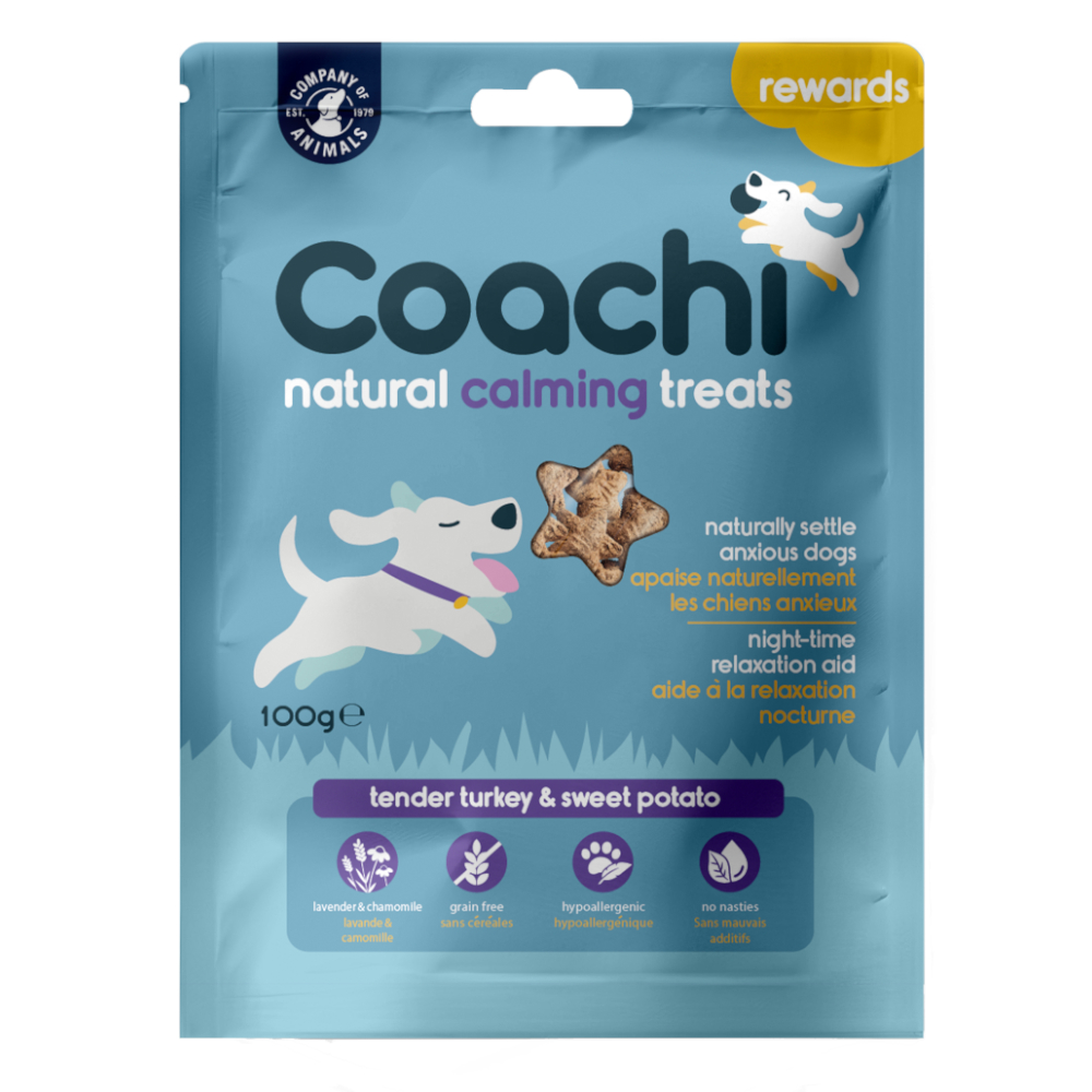 Coachi Natural Calming Treats - Sparpaket: 6 x Truthahn (6 x 100 g) von Coachi