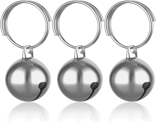 Coastal Pet Products DCP45105 3er-Pack, Li 'l Pals runde Hundeglöckchen, 1/2 Zoll (1,27 cm), Silber von Coastal