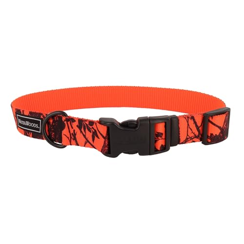 Water & Woods Blaze verstellbares gemustertes Hundehalsband, orangefarbener Baum, Größe L – 2,5 x 45,7 - 66 cm Water & Woods Blaze verstellbares gemustertes Hundehalsband, orangefarbener Baum, Größe L – 2,5 x 45,7 - 66 cm von Coastal