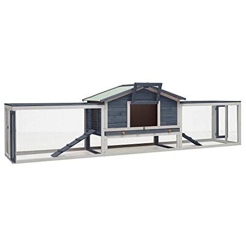 Coavain Kaninchenstall Grau und Weiß 310x70x87 cm Kleintiergehege Einfacher Zusammenbau Vielseitig Einsetzbar Kleintierstall Meerschweinchen Sich Frei Bewegen Kaninchenhaus Witterungsbeständig Coavain Kaninchenstall Grau und Weiß 310x70x87 cm Kleintiergehege Einfacher Zusammenbau Vielseitig Einsetzbar Kleintierstall Meerschweinchen Sich Frei Bewegen Kaninchenhaus Witterungsbeständig von Coavain