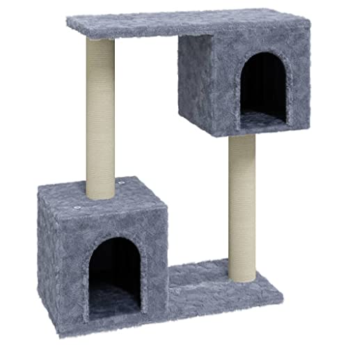 Coavain Kratzbaum mit Sisal-Kratzsäulen Hellgrau 55x22x60 cm Holz&Plüsch Katzenmöbel für Katzen zum Kratzen, Klettern, Sitzen, Verstecken und Ausruhen Indoor Tätigkeitsbereich für Haustiere Coavain Kratzbaum mit Sisal-Kratzsäulen Hellgrau 55x22x60 cm Holz&Plüsch Katzenmöbel für Katzen zum Kratzen, Klettern, Sitzen, Verstecken und Ausruhen Indoor Tätigkeitsbereich für Haustiere von Coavain