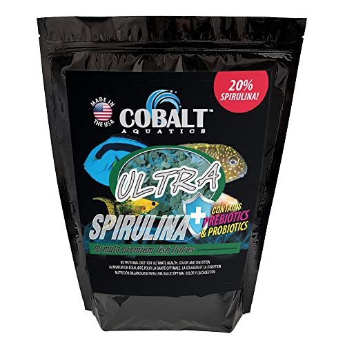 Cobalt Aquatics MODEL-23064 Ultra Spirulina Flockenfutter, Größe L, 2 kg, 1 Stück von Cobalt Aquatics