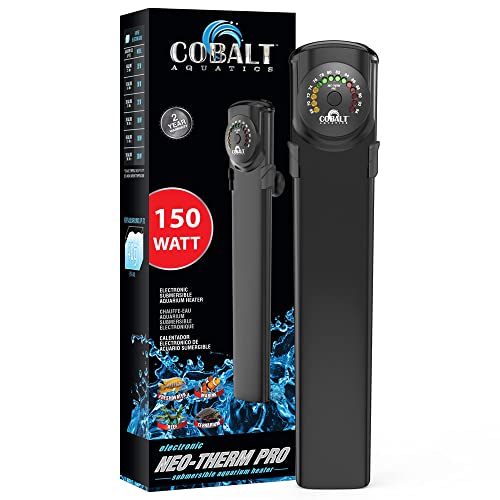 Cobalt Aquatics Neo-Therm Pro Aquarium-Heizstrahler (150 Watt), Dual-Display, komplett untertauchbar, bruchsicheres Design von Cobalt Aquatics