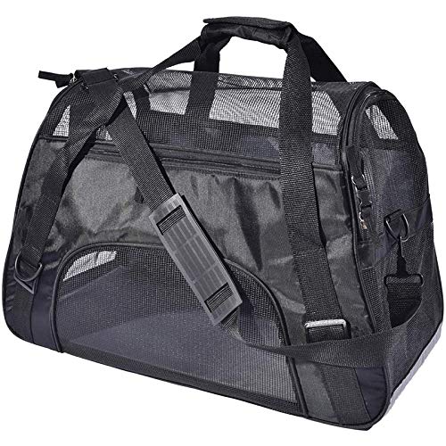 Cobeky Große Transporttasche für Haustiere, weiche Seiten, tragbar, faltbar, wasserdicht, zusammenklappbar, für Flugzeug/Auto/Zugreisen von Cobeky