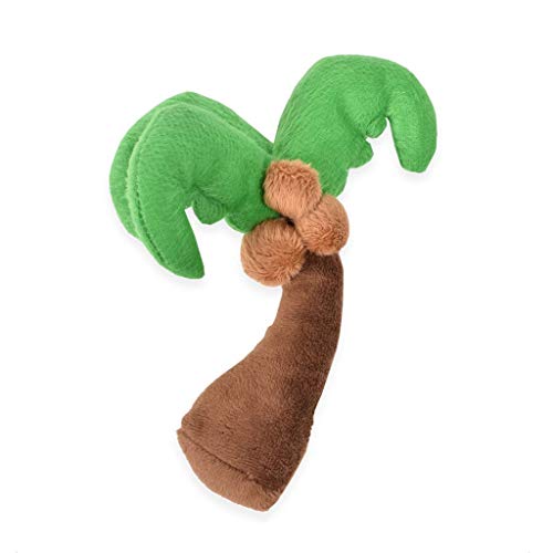 CocoTherapy Coconut Tree Pipsqueak Spielzeug 15,2 cm Quietschendes Plüsch für kleine Hunde von CocoTherapy