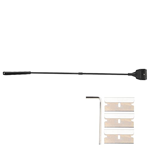 Cocoarm Aquarium-Algenschaber, Austauschbare Klingen, Aquarium-Glasreiniger, Algenschaber, Doppelzweck-Schaufel, Langer Griff (Extra Langer Schaber) von Cocoarm