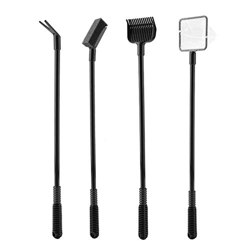 Cocoarm Aquarium-Reinigungswerkzeuge, 4-in-1 Aquarium-Reinigungsset, Aquarium-Algenschaber, Reinigungsbürste, Fischnetz, Kies, Rechen, Algenschaber, Gabel Cocoarm Aquarium-Reinigungswerkzeuge, 4-in-1 Aquarium-Reinigungsset, Aquarium-Algenschaber, Reinigungsbürste, Fischnetz, Kies, Rechen, Algenschaber, Gabel von Cocoarm