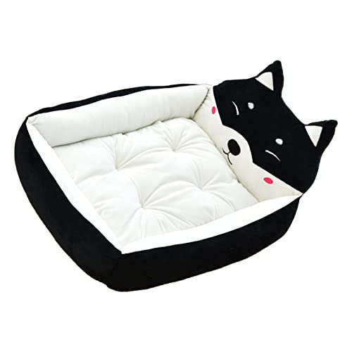 Cocoarm Haustierzwingerbett mit Premium -Stoffen und Abprallerpp -Baumwollfüllung für Hunde Katzen Alle Jahreszeiten (Ca. 50 cm (Haustiere unter 2,5 kg)) von Cocoarm