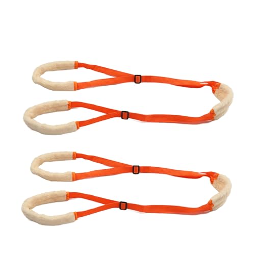 Cocoarm Hund Hinterbein Stützgeschirr, Hund Hinterbein Schlinge Hilfsmittel für Schwache Hinterbeine mit Verstellbaren Nylon-Gurten Korallenfleece für 30-130 Pfund Hunde (ORANGE) von Cocoarm