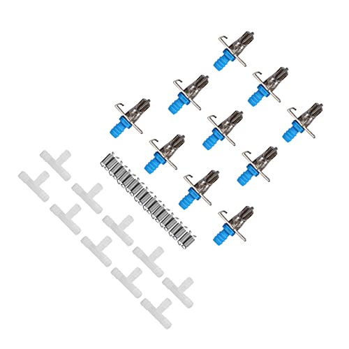 Cocoarm Langlebiger Kaninchentrinker Nippel Wasserer Doppelfeder Easy Reinigungswerkzeug für Kaninchen Direktes Trinken von 10 Pcs Set Zum Aufheben von Cocoarm