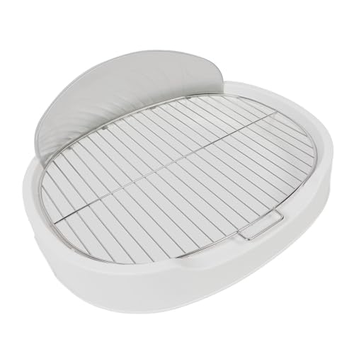 Cocoarm Pet Mesh Training Töpfchen Hundetraining Toilette mit Spritzwand Welpen Töpfchen Training Pee Pad Halter Tragbare Schallwand Hundetoilette für Kleine Mittelgroße Hunde (White) von Cocoarm