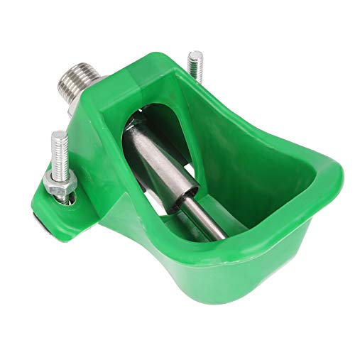 Cocoarm Schweine -Trinkschale Wasser Fütterungsschale Viehwasserschale für Schweine Schafziegen Sparen 30% Wasser mit 1/2 -Zoll Rohr aus Edelstahlplastik von Cocoarm