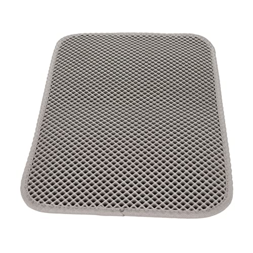 Cocoarm Wasserdichtes Katzenstreukastenpad Doppelschicht Eva -Wurf -Fangenmatte für Heigerigkeit für den Katzenbesitzer (Gray) von Cocoarm