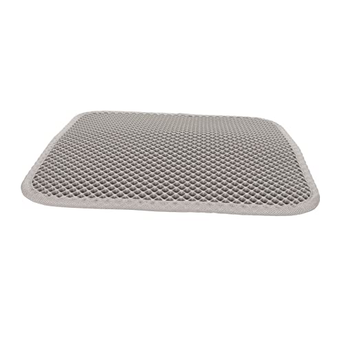 Cocoarm Wasserdichtes Katzenstreukastenpad Doppelschicht Eva -Wurf -Fangenmatte für Heigerigkeit für den Katzenbesitzer (Gray) von Cocoarm