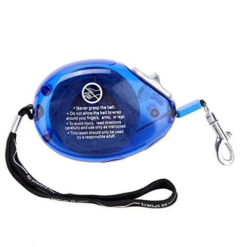 Cocoarm Zusammenklappbare Hundeleine Verlängerbares Hundegeschirr Automatische Leine für Kleine und Mittlere Hunde mit Einhand-Brems- und Verriegelungssystem 8,2 Ft Nylon-Seil (Blue) von Cocoarm