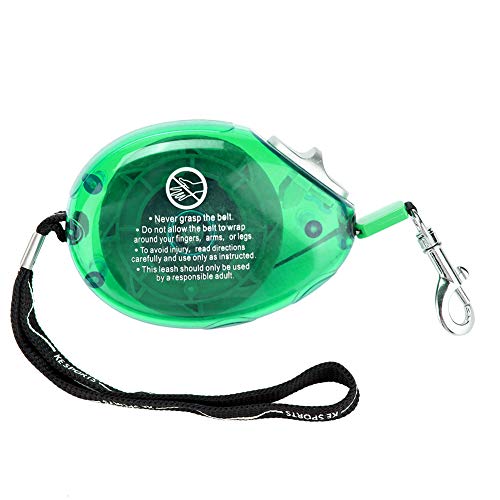 Cocoarm Zusammenklappbare Hundeleine Verlängerbares Hundegeschirr Automatische Leine für Kleine und Mittlere Hunde mit Einhand-Brems- und Verriegelungssystem 8,2 Ft Nylon-Seil (Green) von Cocoarm